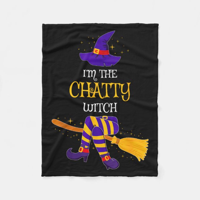Couverture Polaire I’m The Chatty Witch Family Matching Costume Hallo (Devant)