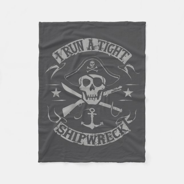 Couverture Polaire I Run A Tight Shipwreck Funny Rate Quote (on Back) (Devant)