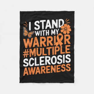 Couverture Polaire I Stand With My Warrior Multiple Sclerosis Awarene