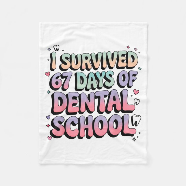 Couverture Polaire I Survived 67 Days Of Dental School Students Teach (Devant)