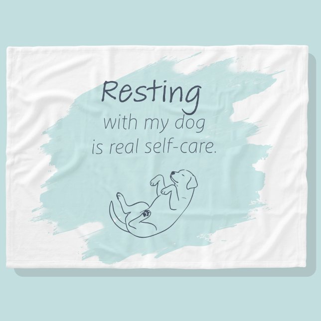 Couverture Polaire Ice Blue Labrador Retriever Dog Mom Self‑Care  (Créateur téléchargé)