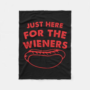 Couverture Polaire Ici Pour Les Wieners Drôle Chien Chaud 4 juillet A