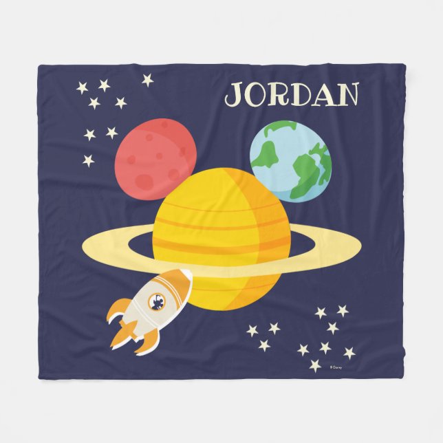 Couverture Polaire Icône Mickey Mouse Planet (Devant (Horizontal))