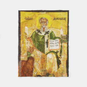 Couverture Polaire Icône orthodoxe de saint Athanase d'Alexandrie