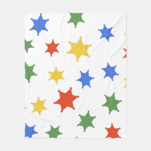 Couverture Polaire Icône shérif Hexagram de couleur isolé patte trans