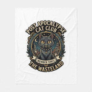 Couverture Polaire Idée cadeau pour papa de chat post apocalypse - Po