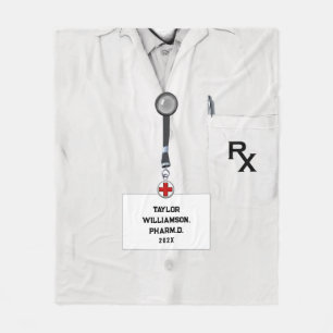 Couverture Polaire Idées Cadeau personnalisé pour pharmacien