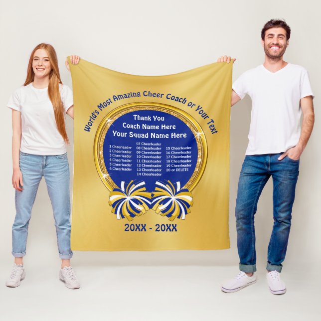 Couverture Polaire Idées Cheerleading de cadeau d'entraîneur, TOUTES (En situation)