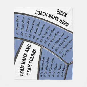 Couverture Polaire Idées de cadeau d'entraîneur de volleyball avec 23