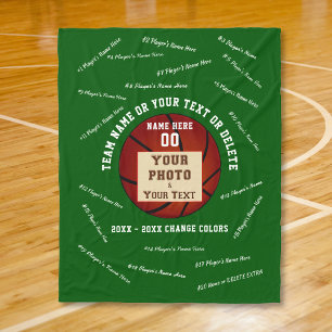 Couverture Polaire Idées de cadeaux de basketball pour la soirée des