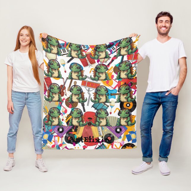 Couverture Polaire Iguana Écouter la musique Imprimer (En situation)