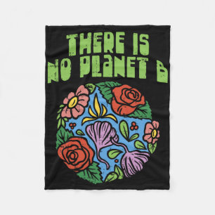 Couverture Polaire Il N'Y A Pas De Chemise Planète B Sauvez Floral Ea