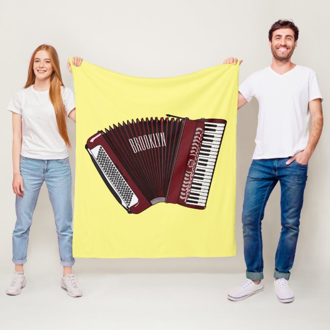 Couverture Polaire Illustration d'accordion (En situation)