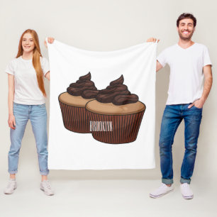 Couverture Polaire Illustration de Cupcake