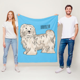 Couverture Polaire Illustration de dessin de chien de Havan