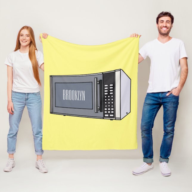 Couverture Polaire Illustration de dessin sur micro-ondes (En situation)