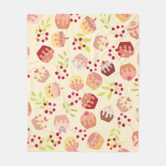 Couverture Polaire illustration de gâteau de tasse sans soudure