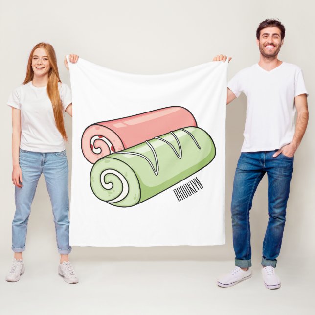 Couverture Polaire Illustration de gâteau suisse roll / roll (En situation)