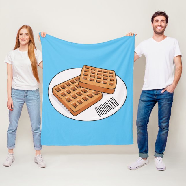 Couverture Polaire Illustration de gaufre (En situation)