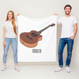 Couverture Polaire Illustration de guitare acoustique