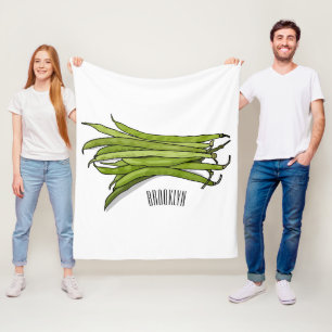 Couverture Polaire Illustration de haricots verts