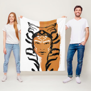 Couverture Polaire Illustration de la brosse de montre orange Ahsoka