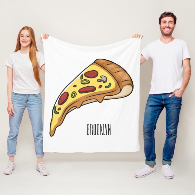 Couverture Polaire Illustration de la pizza (En situation)