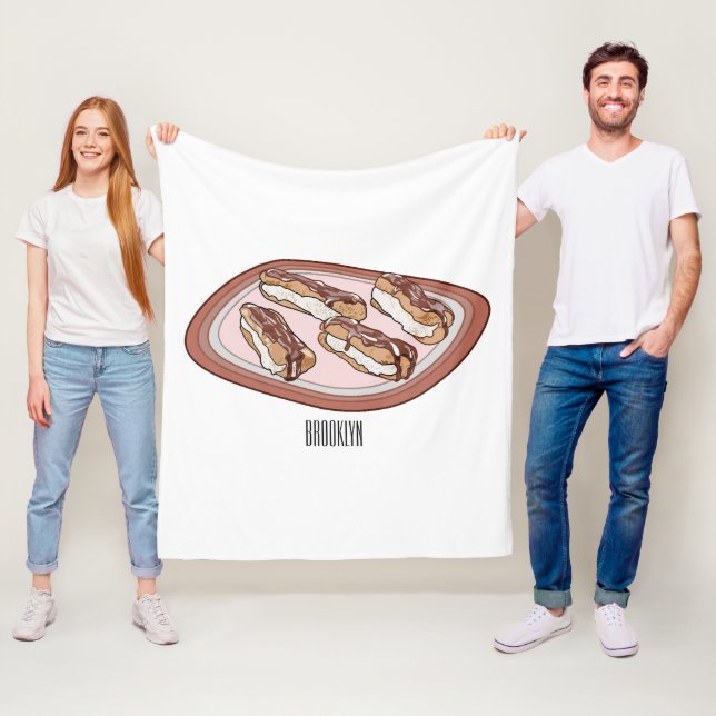 Couverture Polaire Illustration de l'éclair de chocolat (En situation)