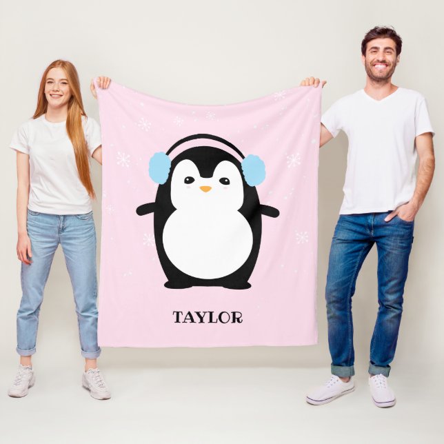 Couverture Polaire Illustration de l'épisode moderne Pingouin Kawaii (En situation)