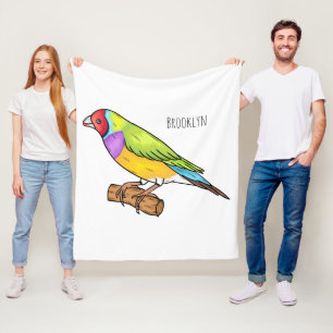 Couverture Polaire Illustration de l'oiseau de taille gouldienne