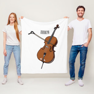 Couverture Polaire Illustration de violoncelle
