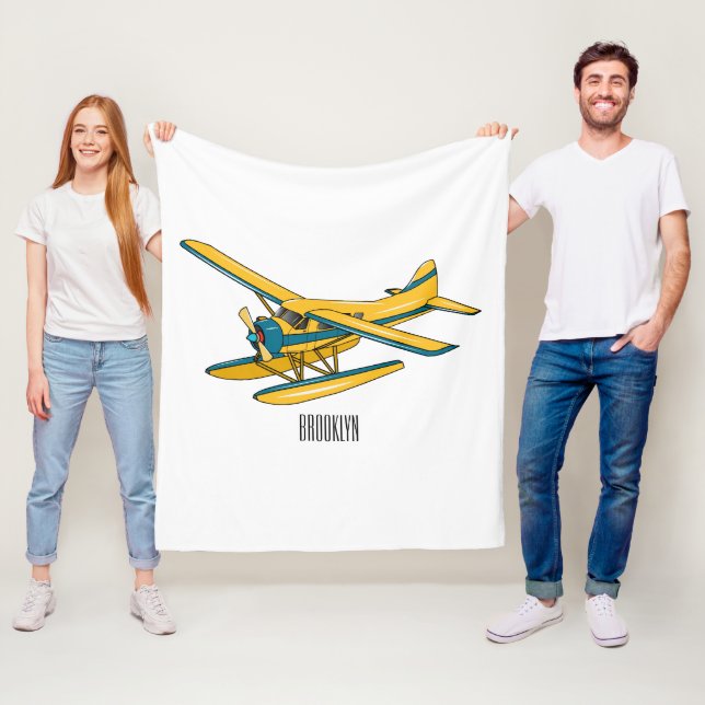 Couverture Polaire Illustration d'hydravion (En situation)