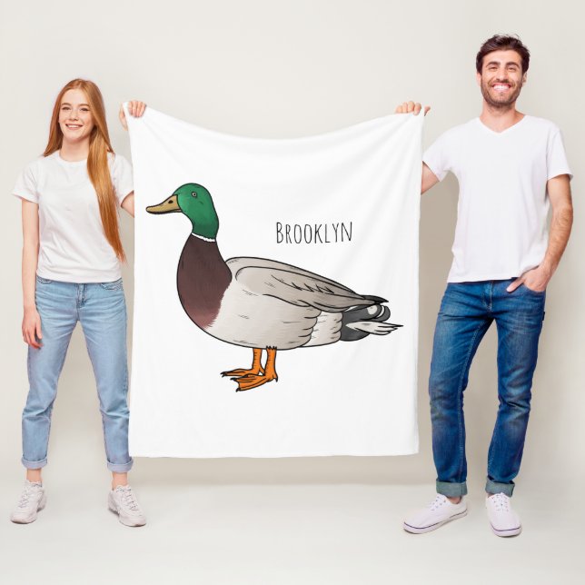 Couverture Polaire Illustration du canard de Majard (En situation)