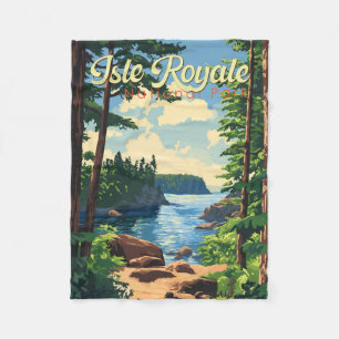 Couverture Polaire Illustration du parc national de l'Isle Royale Art