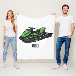 Couverture Polaire Illustration Jet ski