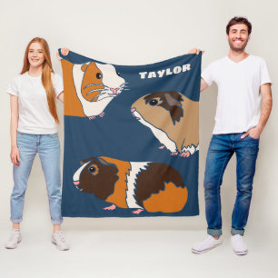 Couverture Polaire Illustrations de cochons de Guinée mignonne person