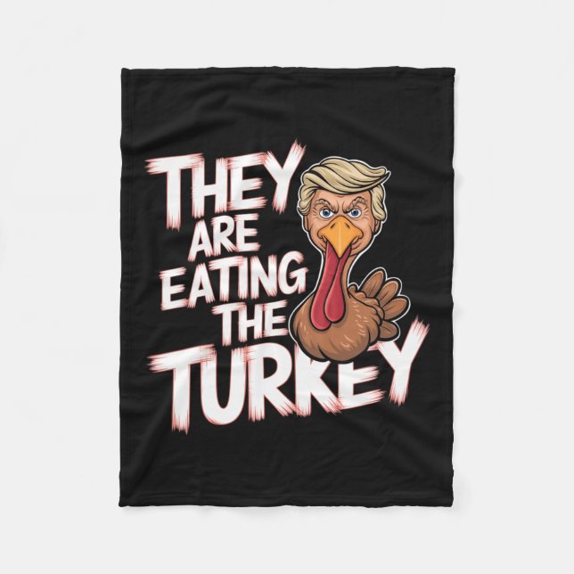 Couverture Polaire Ils Mangent La Turquie Donald Trump Thanksgiving (Devant)