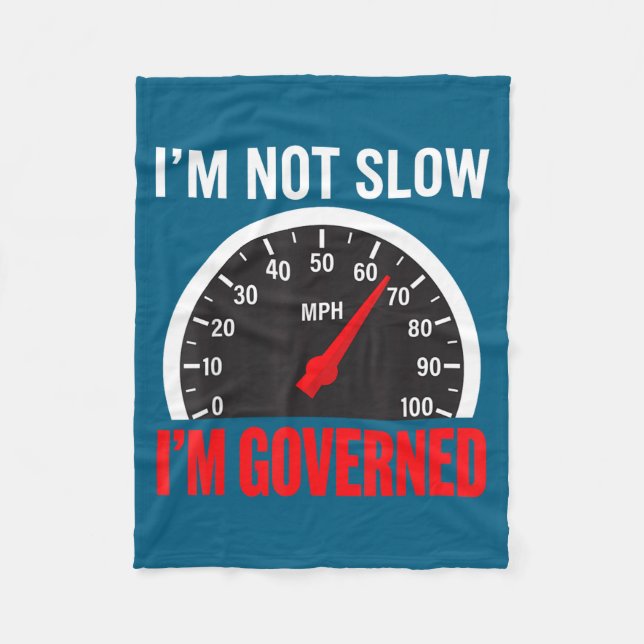Couverture Polaire I'm Governed Speed Limiter Funny Trucker Truck Dri (Devant)