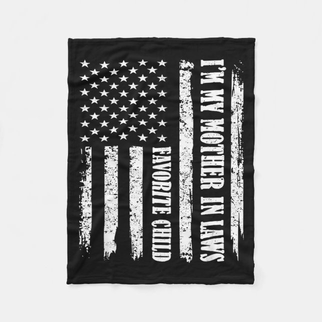 Couverture Polaire I'm My Mother In Law's Favorite Child Sarcastic Co (Devant)