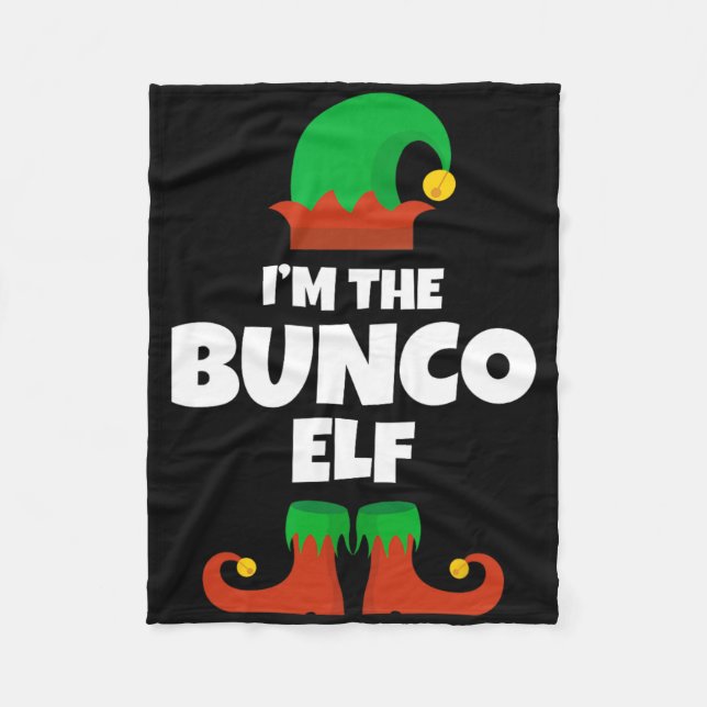 Couverture Polaire I'm The Bunco Elf Family Pajama Christmas Funny Bu (Devant)