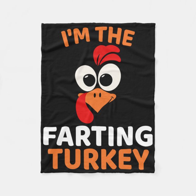 Couverture Polaire I'm The Farting Turkey  (Devant)
