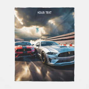 Couverture Polaire Imaginaire Cute Vivid Voitures Big Race