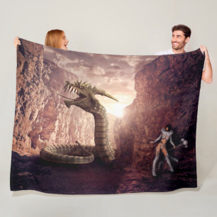 COUVERTURE POLAIRE IMAGINAIRE DRAGON