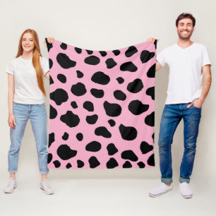 Couverture Polaire Impression de vache, Motif de vache, Spots de vach