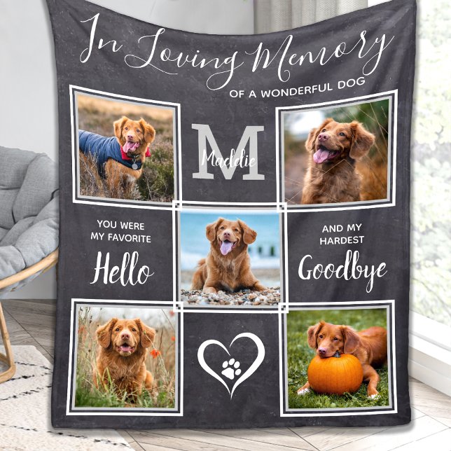 Couverture Polaire In Love Mémoire Personnalisée Pet Photo Memorial (Créateur téléchargé)