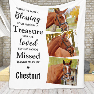 Couverture Polaire In Love Mémoire Pet Memorial Personnalisé 3 images