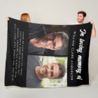 In Love Memory 2 Photo Poem Hommage Blanket