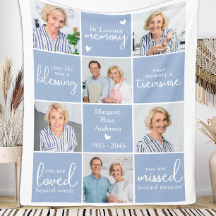 Couverture Polaire In Love Memory 6 Photo Collage personnalisé