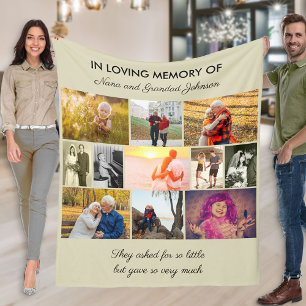 Couverture Polaire In Love Memory Natural Photo Collage