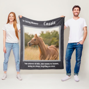 Couverture Polaire In Love Memory Pet Memorial Horse Photo